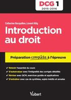 Couverture du livre « DCG 1 ; introduction au droit » de Catherine Bocquillon aux éditions Vuibert