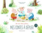 Couverture du livre « Mes contes à déplier : les trois petits cochons » de Philippe Lechermeier et Amelie Dufour aux éditions Gallimard-jeunesse