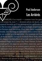 Couverture du livre « Les arriérés » de Poul Anderson aux éditions Le Belial
