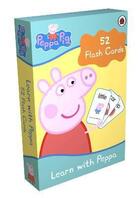 Couverture du livre « PEPPA PIG ; learn with Peppa ; 52 flash cards » de  aux éditions Ladybird