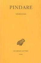 Couverture du livre « Nemeennes t3 » de Pindare aux éditions Belles Lettres