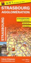Couverture du livre « Strasbourg agglomération ; Strasbourg + 11 communes » de  aux éditions Blay Foldex