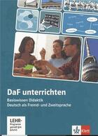 Couverture du livre « Daf unterrichten » de  aux éditions La Maison Des Langues