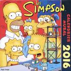 Couverture du livre « Les Simpson : calendrier mural (édition 2016) » de Matt Groening aux éditions Hugo Image
