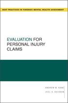 Couverture du livre « Evaluation for Personal Injury Claims » de Dvoskin Joel A aux éditions Oxford University Press Usa