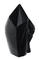 Couverture du livre « Pointe brute obsidienne noire - piece de 300 a 400 gr » de  aux éditions Dg-exodif