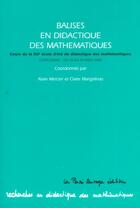 Couverture du livre « Balises en didactiques des mathematiques » de Mercier/Margoli aux éditions La Pensee Sauvage Editions