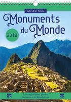 Couverture du livre « Calendrier hebdo monuments du monde 2019 » de  aux éditions Editions 365