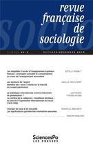 Couverture du livre « Revue française de sociologie N.60/4 » de Revue Francaise De Sociologie aux éditions Presses De Sciences Po