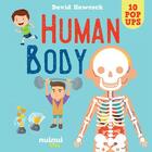 Couverture du livre « Human body : 10 pop ups » de David Hawcock aux éditions Nuinui Jeunesse