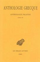 Couverture du livre « Anthologie grecque t.6 ; L8 » de  aux éditions Belles Lettres