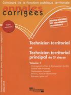 Couverture du livre « Technicien territorial principal de 2e cl. 2014 t.1 » de  aux éditions Documentation Francaise
