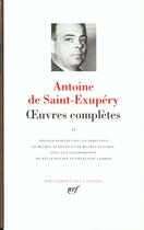 Couverture du livre « Oeuvres complètes Tome 2 » de Antoine De Saint-Exupery aux éditions Gallimard
