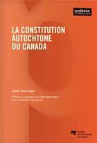 Couverture du livre « La constitution autochtone du Canada » de John Borrows aux éditions Pu De Quebec