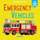 Couverture du livre « Emergency vehicles : 10 pop ups » de David Hawcock aux éditions Nuinui Jeunesse