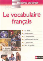 Couverture du livre « Le vocabulaire français » de  aux éditions Nathan