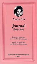 Couverture du livre « Journal t07 1966-1974 » de Nin-A aux éditions Stock