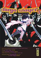 Couverture du livre « Ninja slayer Tome 3 » de Bradley Bond et Yoshiaki Tabata et Yuki Yogo aux éditions Kana