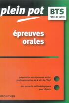 Couverture du livre « EPREUVES ORALES » de M Chozas aux éditions Foucher