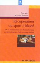 Couverture du livre « Recuperation du sportif blesse - pod » de Viel/Esnault aux éditions Elsevier-masson