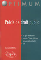 Couverture du livre « Precis de droit public » de Andree Coudevylle aux éditions Ellipses