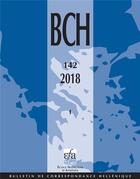 Couverture du livre « BCH (Bulletin de Correspondance Hellénique) t.142/1 » de  aux éditions Ecole Francaise D'athenes