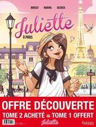 Couverture du livre « Juliette t.2 : Juliette à Paris » de Emilie Decrock et Lisette Morival et Rose-Line Brasset aux éditions Kennes Editions