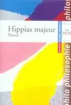 Couverture du livre « Hippias majeur » de Platon aux éditions Hatier