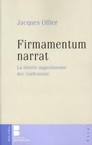 Couverture du livre « Firmamentum narrat » de Jacques Ollier aux éditions Parole Et Silence