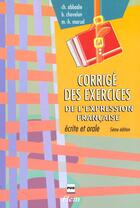 Couverture du livre « Corrige l'expression francaise » de Abbadie C aux éditions Pu De Grenoble