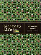 Couverture du livre « LITERARY LIFE WRAPPING PAPER » de Michael Morris aux éditions Chronicle Books