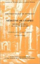 Couverture du livre « Medecine de l'esprit ou preceptes generaux de l'art de decouvrir » de Wurtz J.-P. (Dir.) aux éditions Pu De Strasbourg