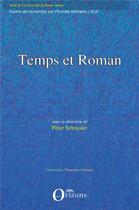 Couverture du livre « Temps et roman » de Peter Schnyder aux éditions L'harmattan