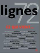Couverture du livre « REVUE LIGNES » de Michel Surya aux éditions Nouvelles Lignes