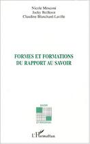Couverture du livre « Formes et formations du rapport au savoir » de Beillerot/Mosconi aux éditions Editions L'harmattan