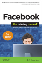 Couverture du livre « Facebook ; the missing manual » de Emily A Vander Veer aux éditions O'reilly Media
