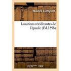Couverture du livre « Luxations recidivantes de l'epaule » de Fontoynont Maurice aux éditions Hachette Bnf