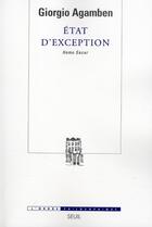 Couverture du livre « État d'exception ; homo sacer » de Giorgio Agamben aux éditions Seuil