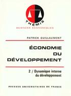 Couverture du livre « Economie du developpement t.2 » de Guillaumont P aux éditions Puf