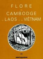 Couverture du livre « Flore du Cambodge, du Laos et du Viêt-Nam T.31 ; gentianaceae » de Sovanmoly Hul aux éditions Mnhn