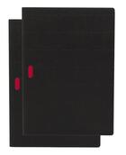 Couverture du livre « Cahier ondulo noir / noir A4 non-ligné » de Paper-Oh aux éditions Paper Oh