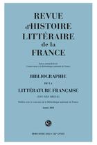 Couverture du livre « Bibliographie de la litterature francaise 2022, annee 2021 - varia » de  aux éditions Classiques Garnier