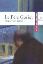Couverture du livre « Le père Goriot » de Honoré De Balzac aux éditions Hatier