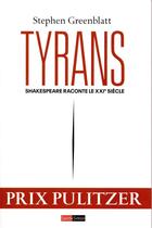 Couverture du livre « Tyrans ; Shakespeare raconte le XXIe siècle » de Greenblatt Stephen aux éditions Saint Simon