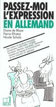 Couverture du livre « Expressions allemandes » de Deblaye/Efratas aux éditions Belin