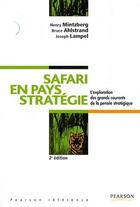 Couverture du livre « Safari en pays stratégie (2e édition) » de  aux éditions Pearson