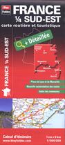 Couverture du livre « France - carte 1/4 sud-est 1/500 000 » de  aux éditions Blay Foldex