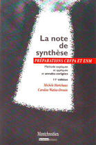 Couverture du livre « La note de synthèse (11e édition) » de Harichaux/Watine-Dro aux éditions Lgdj