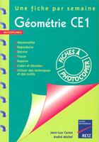 Couverture du livre « Geometrie ce1 » de Michel Caron aux éditions Retz