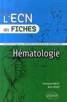 Couverture du livre « Hématologie » de Couraud Bachy aux éditions Ellipses